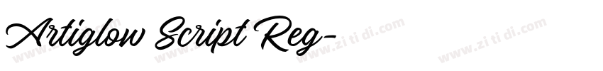 Artiglow Script Reg字体转换 Artiglow Script Reg字体转换